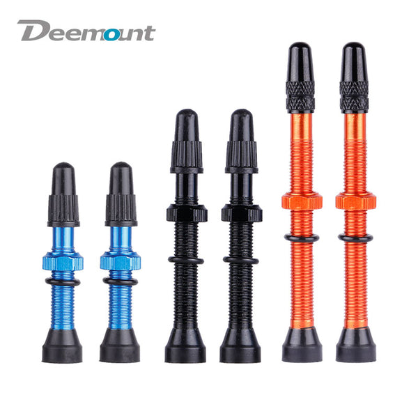 Bicycle 1Pair 48mm 60mm Presta Valve for Road MTB Bicycle Tubeless Tires Brass Core Alloy Stem Tubeless Sealant Compatible